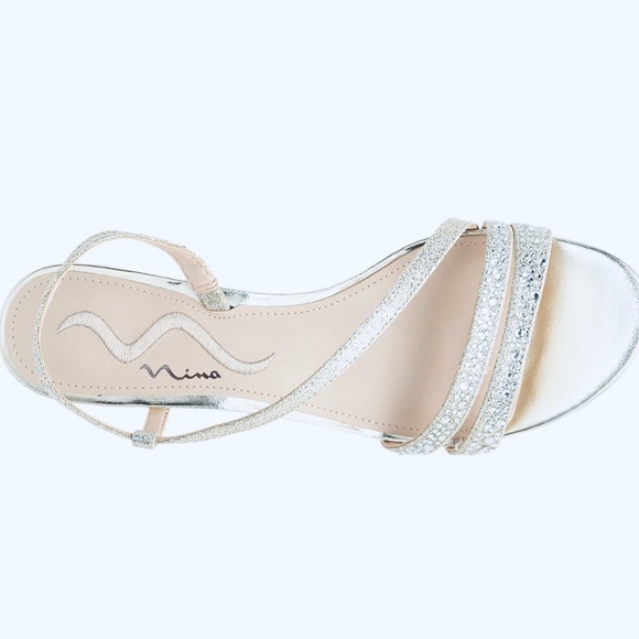 💎NINA ORIGINAL SPARKLING HIGH HEELED SANDAL💍 8.5 - Picture 1 of 9